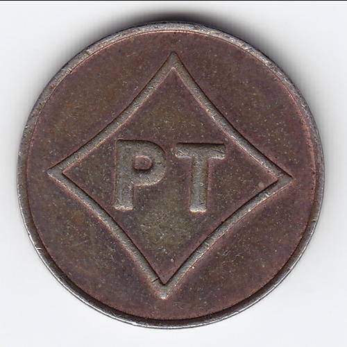 General Post office 20c token,VF price of R525, this one is better, number 442S in Hern's token book