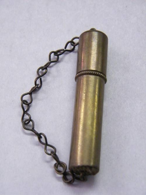 Brass needle holder - vintage