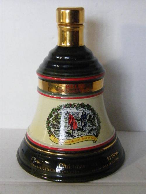 Bells Whisky Christmas 1993 - The Royal and Ancient Sport of Golf Whisky bottle (empty)