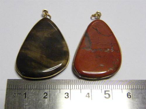 Pair of Semi-Precious Stone Pendants