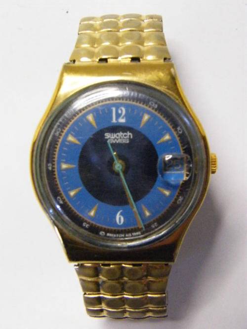 Swatch BACHELOR Mens Watch with small Flexi Strap - Working - Battery not included
