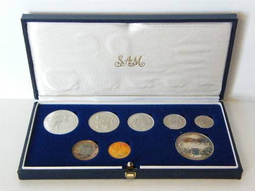1985 RSA Short proof set with silver 1 Rand