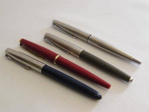 Lot of 4 Vintage Parker Fountain Pens - as per photo