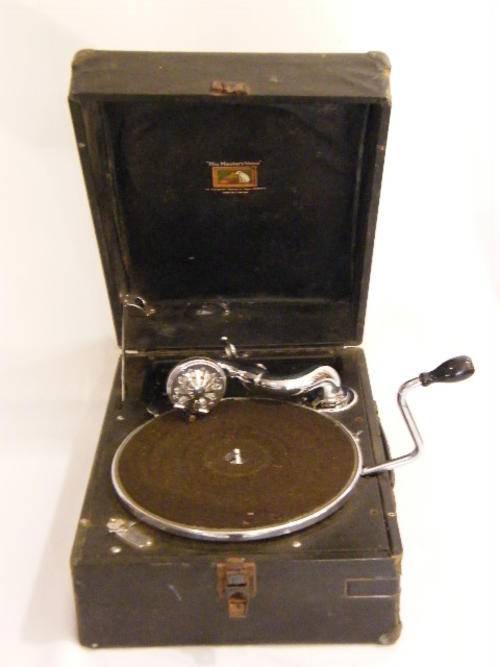 His Master's Voice Model 102 Gramophone - Working Perfectly - Lid unable to lock - as per photo