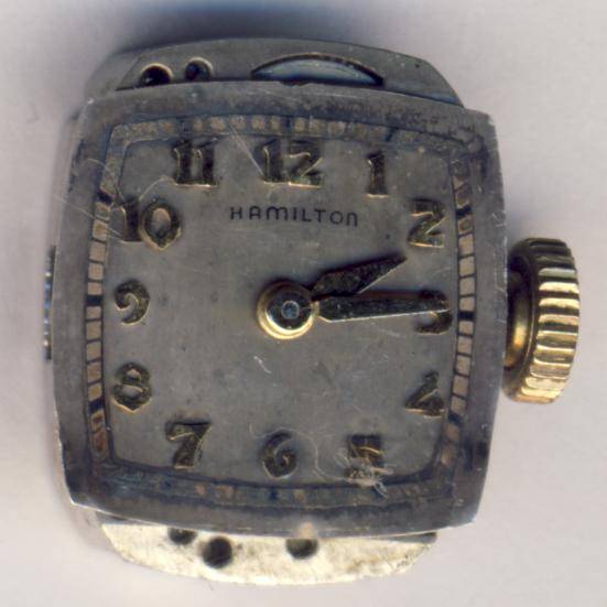 Hamilton 911 ladies manual wind movement, serial T35 2229, removed from gold watch