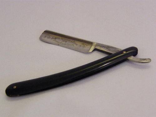 Vintage Joseph Rodgers & Sons Cut Throat Razor - No. 2 Star & Cross Razor - as per photo