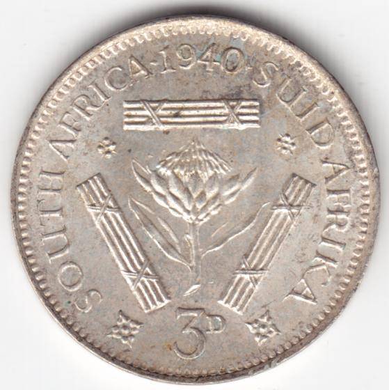 1940 Tickey 3d uncirculated - as per photo