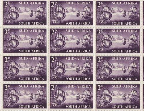SACC 137 Full Sheet with 120 stamps - perforation torn below row 8 ( not through side ) as per scan