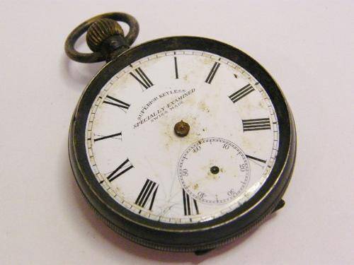 Specially Examined Pocketwatch with Silver case - not working, need attention - as per photo