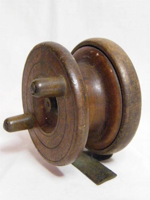 Vintage Wooden Fishing Reel - as per photo