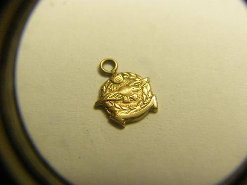 Very Small Gold SA Airforce Sweetheart Pendant - as per photo