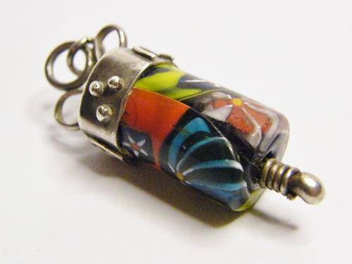 Vintage Pendant with Silver - no Hallmarks - as per photo