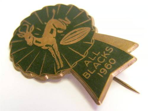 1960 All Black Rugby Tour Pin Badge - as per photo