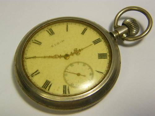 1916 Elgin pocket watch with keystone case - not working - serial 19835328 - as per photo