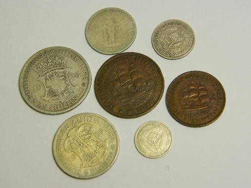 1926 SA Union set of coins - as per photo