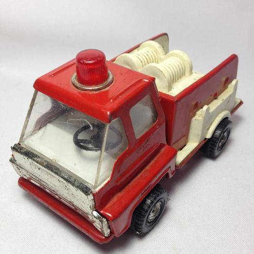 VIntage tin plate Fire truck - made in Japan