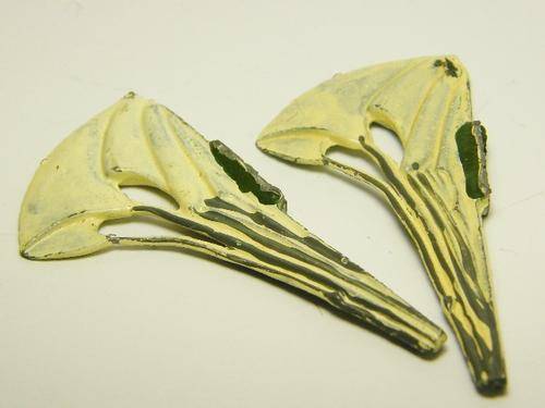 Two parachutes for lead toy soldiers - as per photo