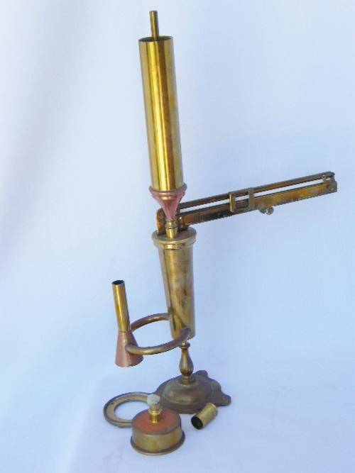 Antique brass Ebulliometer - for heating wine to test alcohol percentage - excellent - as per photo