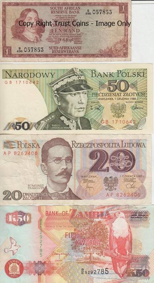 Lot of 10 old banknotes - as per photo