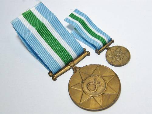 SADF Unitas medal plus miniature - number 043823 - as per photo