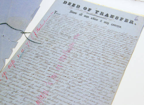 Deed of sale plus Surveyor's drawing 1871 - Transfer to JM van der Westhuizen (Embossed duty)