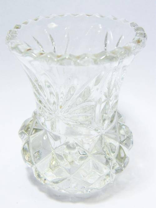 Vintage small glass flower vase - as per photo