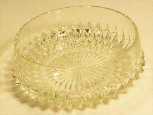 Vintage glass bowl for fruit salad - as per photo