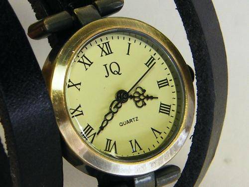 JQ Quartz fashion watch - working - leather strap