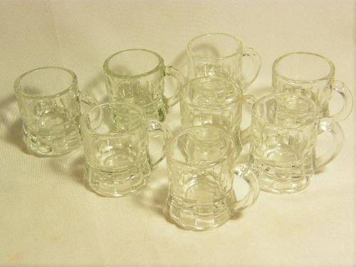 Set of 8 shot glasses - as per photo