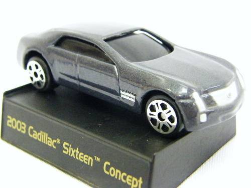 2003 Cadillac sixteen concept model car by Maisto - scale 1/64 with stand - as per photo