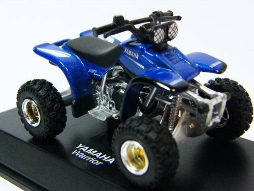 Miniature NewRay Yamaha Warrior model quad bike - in display case - as per photo