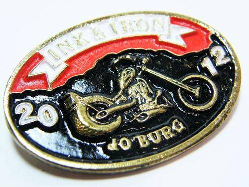 2012 Ink and Iron motorcycle rally badge - as per photo