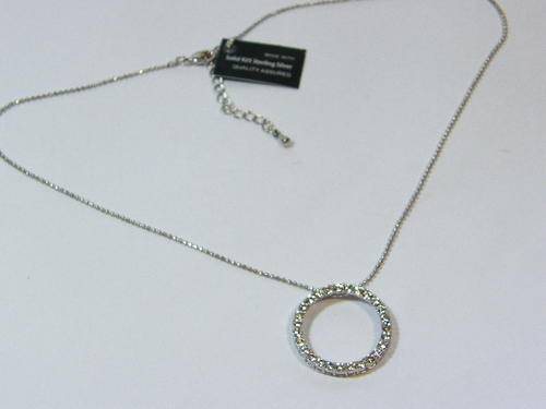 Sterling silver pendant with necklace - as per photo
