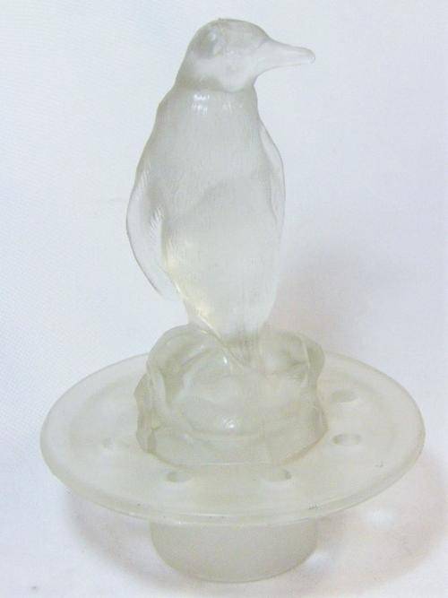 Flower arranging top for vase with penguin - as per photo
