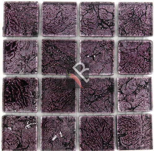 NEW!!!!! Burgendy Foile 23x23x4mm - 16 Tiles