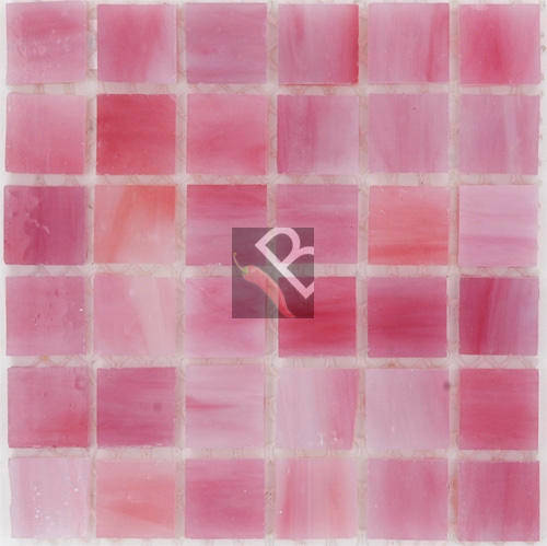 Solid Glass Mosaic Watermelon 15x15x4mm - 25 tiles