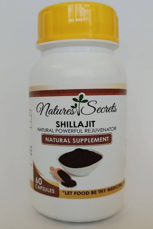 Shilajit - Himalayan resin powder in vegan capsules