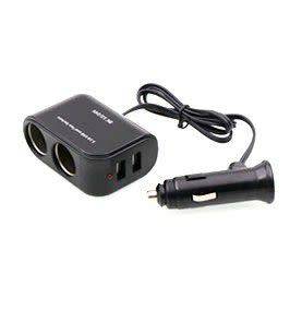 IN-CAR POWER SUPPLY 2USB + 2 SOCKETS