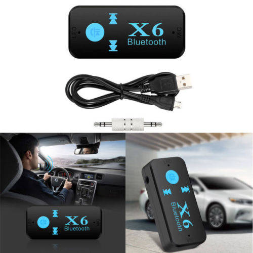 X6 3.5mm Car Bluetooth Music Receiver Hands Free