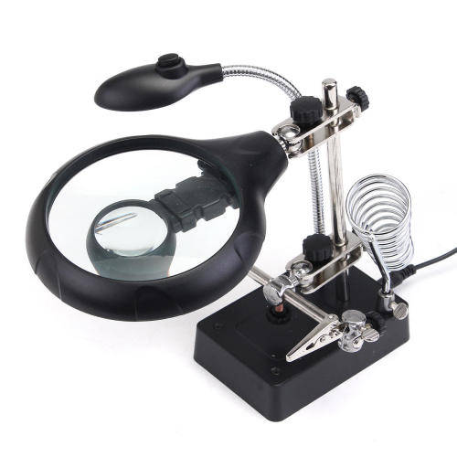 5 LED AUXILIARY CLIP MAGNIFIER AC/DC INTERCHANGEABLE