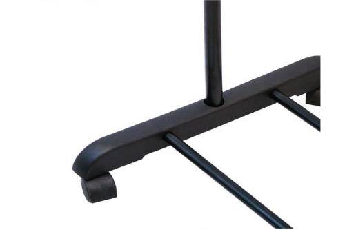 Telescopic Single Pole Clothes Rail Rack with Wheels