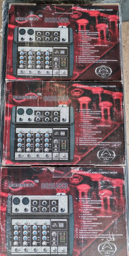 WHARFEDALE CONNECT 802USB MIXER