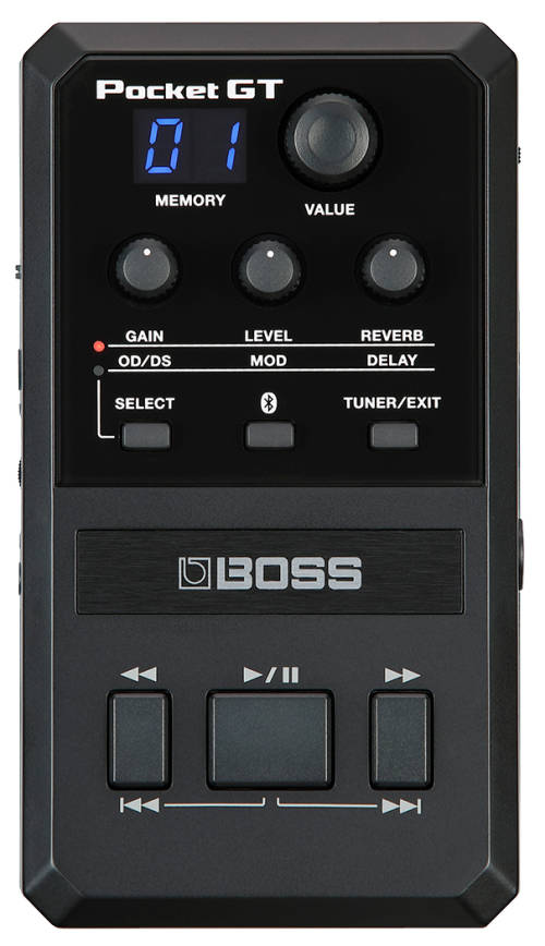 BOSS POCKET-GT POCKET SIZED, DESKTOP MULTI EFFECTS PROCESSOR WITH YOUTUBE INTERGRATION