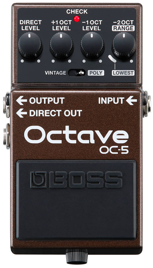 BOSS OC-5 POLYPHONIC OCTAVE PEDAL FOR GUITAR AND BASS WITH `VINTAGE OC-2` MODE