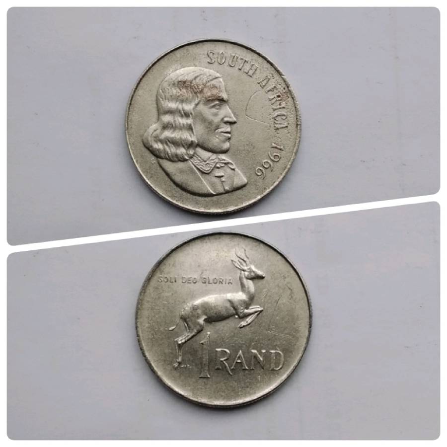 RSA silver 1966 English R1 coin