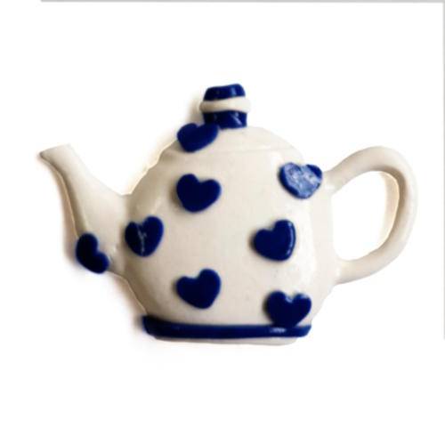 Mosaic Insert: Tea Pot (Blue Hearts)