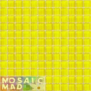 Crystal Glass Mosaic Tiles 23mm x 23mm- MELLOW GLOW Full Sheet