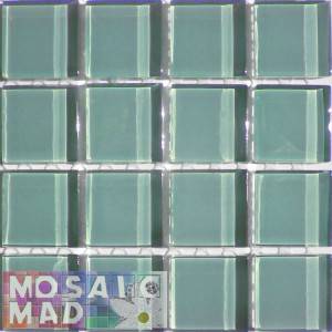 Crystal Glass Mosaic Tiles 23mm x 23mm- AQUA