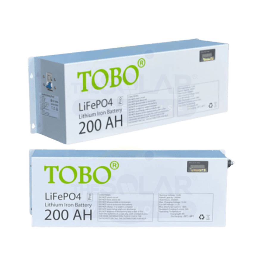 Tobo/Sungod 12v 200ah 2.56kwh lithium battery LifePO4