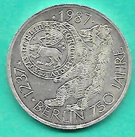 1237 -1987 750 JAHRE BERLIN 10 DEUTSCHE MARK